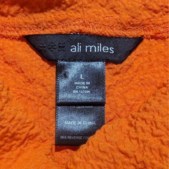 ALI MILES Tunic Orange Sleeveless cowl neck asymmetrical hem Summer Lagenlook - Picture 9 of 16